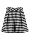 Kenzo Check-pattern Shorts In Black