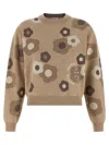 Kenzo Women 'hana Dots' Sweater In Brown