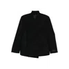 Kenzo Asymmetric Wrap Jacket In Black
