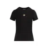 Kenzo Cotton T-shirt With Tiger Prin In Black