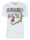 Kenzo Women's Tiger Varsity Crew-neck T-shirt In 63