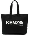 Kenzo Women Large ` Utility` Canvas Tote Bag