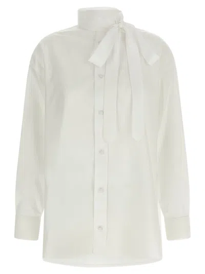 Kenzo Women's Lavallière Collar Shirt In White