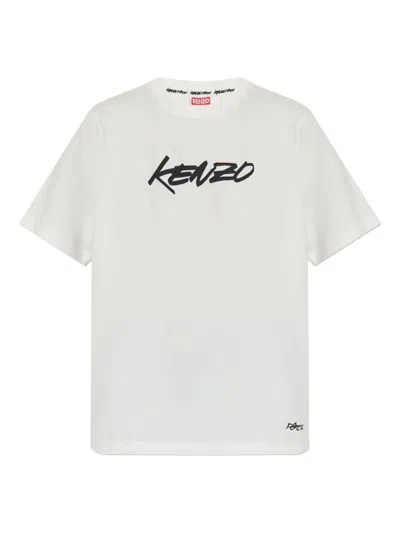 Kenzo Women Logo T-shirt In White