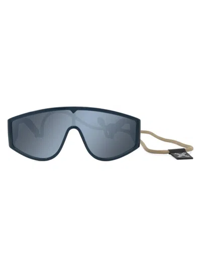 Kenzo Women's Mask Shield Sunglasses In Blue