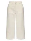 Kenzo Sumire High-rise Cropped Jeans In Wt