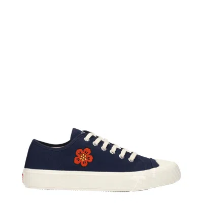 Kenzo Women's Sneakers Fabric Blue/navy Blue