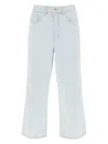 Kenzo Sumire Cropped Jeans Bleached Blue Denim Female In Light Blue