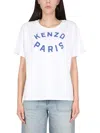 Kenzo Modern Graphic Crew Neck Short Sleeve Top In White