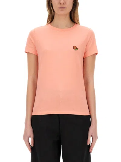 KENZO KENZO WOMEN T-SHIRT WITH "POP" EMBROIDERY