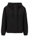 Kenzo Windproof Jacket With Adjustable Drawstring In Black