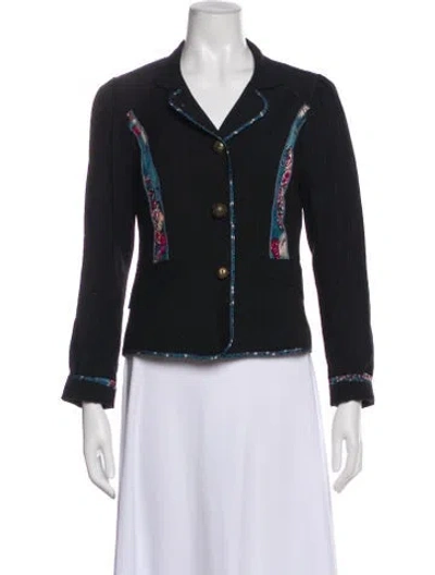 Pre-owned Kenzo Wool Blazer In Black