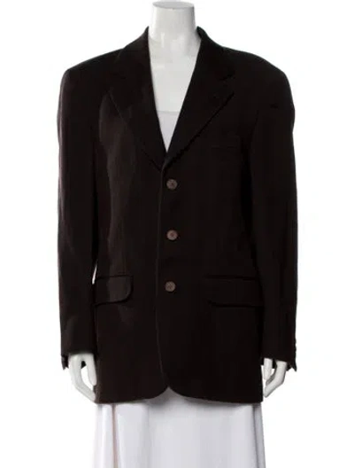 Pre-owned Kenzo Wool Blazer In Brown