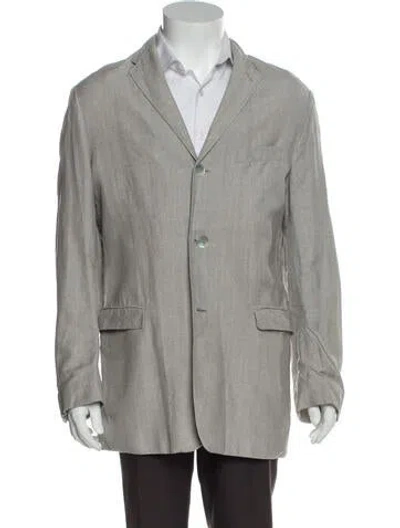 Pre-owned Kenzo Wool Blazer In Gray