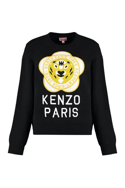 Kenzo Wool-blend Crew-neck Sweater
