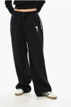 Kenzo Wool Blend Joggers With Drawstring Waist In Black