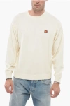 KENZO WOOL BOKE SWEATER WITH FLOWER PATCH