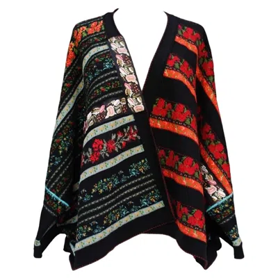 Pre-owned Kenzo Wool Cardigan In Black