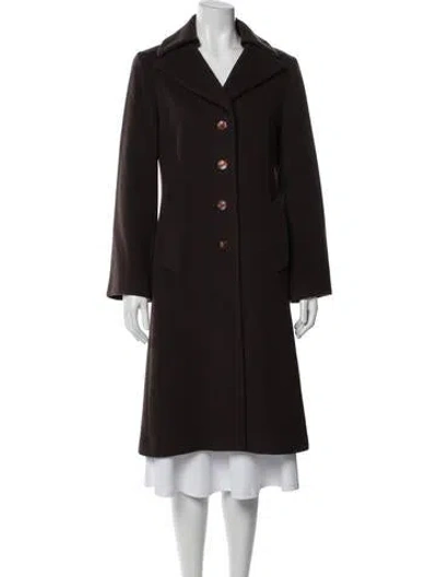 Pre-owned Kenzo Wool Coat In Brown