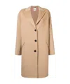 Kenzo Wool Coat In Nude