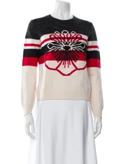 Pre-owned Kenzo Wool Graphic Print Sweater In Multi