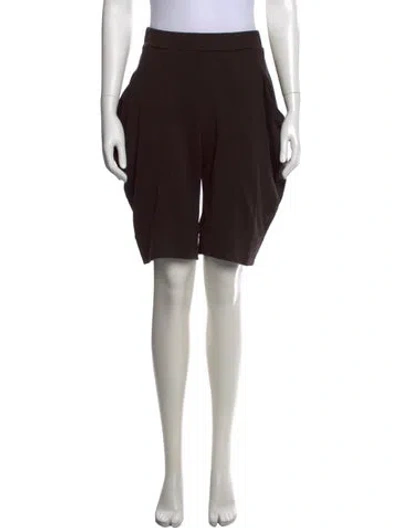 Pre-owned Kenzo Wool Knee-length Shorts In Brown