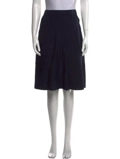 Pre-owned Kenzo Wool Knee-length Skirt In Black
