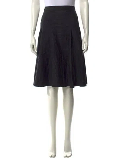 Pre-owned Kenzo Wool Knee-length Skirt In Black
