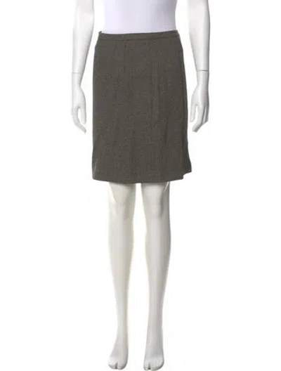 Pre-owned Kenzo Wool Knee-length Skirt In Black