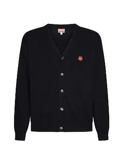 Pre-owned Kenzo Wool Knit Cardigan In Black