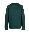 Kenzo Wool-knit Jumper In Green