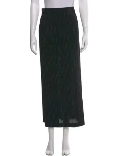 Pre-owned Kenzo Wool Long Skirt In Black