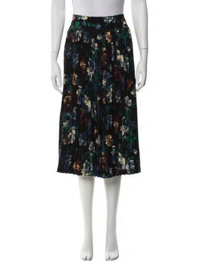 Pre-owned Kenzo Wool Midi Length Skirt In Multi