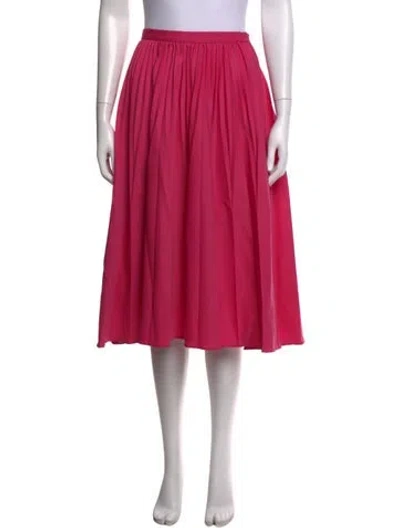 Pre-owned Kenzo Wool Midi Length Skirt In Pink