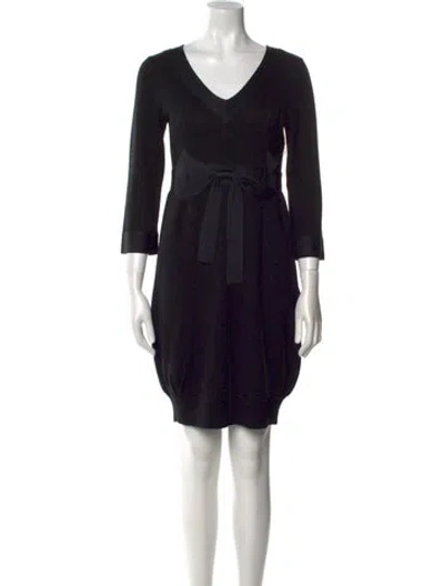 Pre-owned Kenzo Wool Mini Dress In Multi