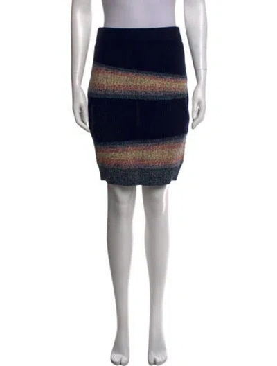 Pre-owned Kenzo Wool Mini Skirt In Black