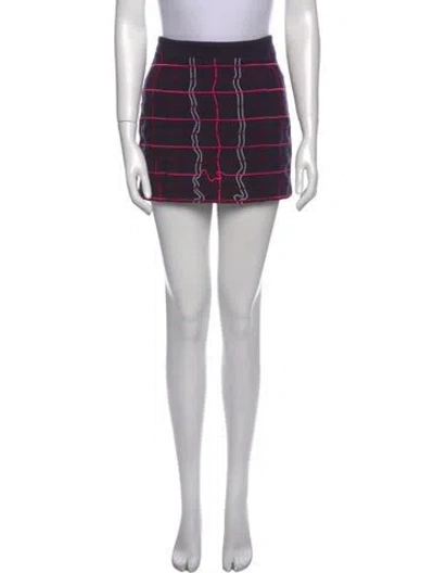 Pre-owned Kenzo Wool Mini Skirt In Blue