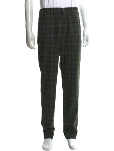 Pre-owned Kenzo Wool Pants In Green