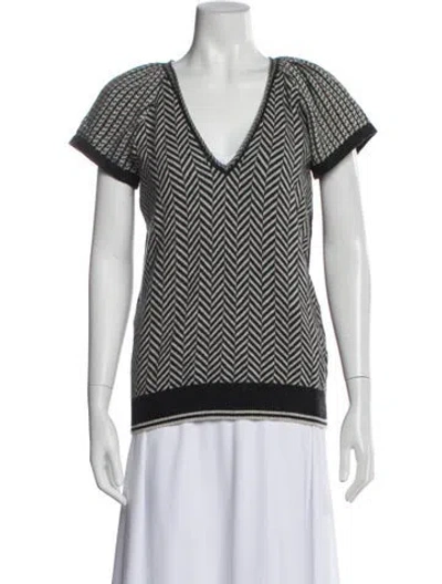 Pre-owned Kenzo Wool Printed Sweater In Gray