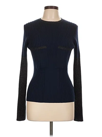 Pre-owned Kenzo Wool Pullover Sweater In Blue