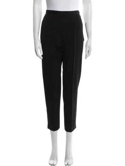 Pre-owned Kenzo Wool Skinny Leg Pants In Black