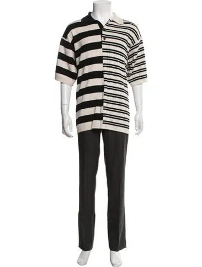 Pre-owned Kenzo Wool Striped Shirt In Neutrals