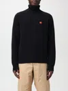 Kenzo Boke Flower Long-sleeved Turtleneck In Black