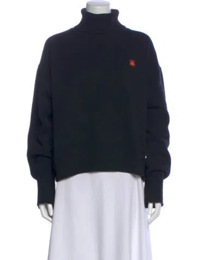 Pre-owned Kenzo Wool Turtleneck Sweater In Multi