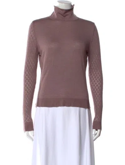 Pre-owned Kenzo Wool Turtleneck Sweater In Purple