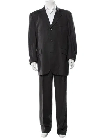 Pre-owned Kenzo Wool Two-piece Suit In Black