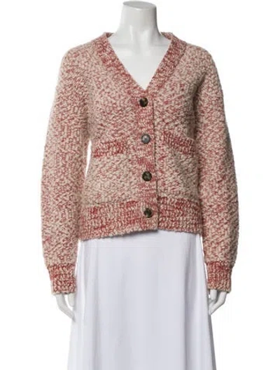 Pre-owned Kenzo Wool V-neck Sweater In Pink