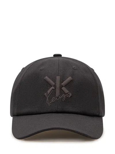 Kenzo Wool-blend Cap In Black