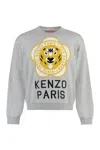 Kenzo Tiger Academy Wool Blend Jumper In Gray