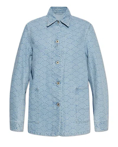 Kenzo Workwear Denim Jacket In Blue